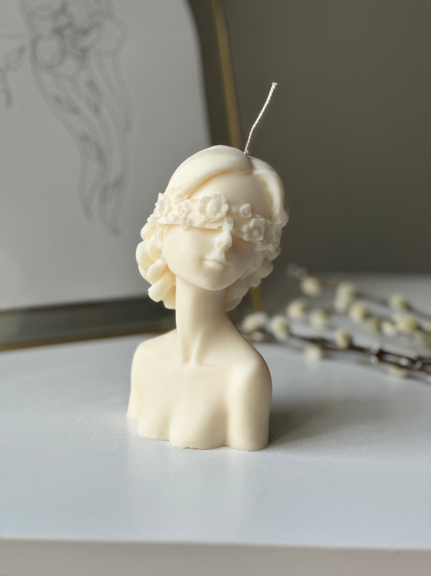 Lady Justice Sculpture Candle