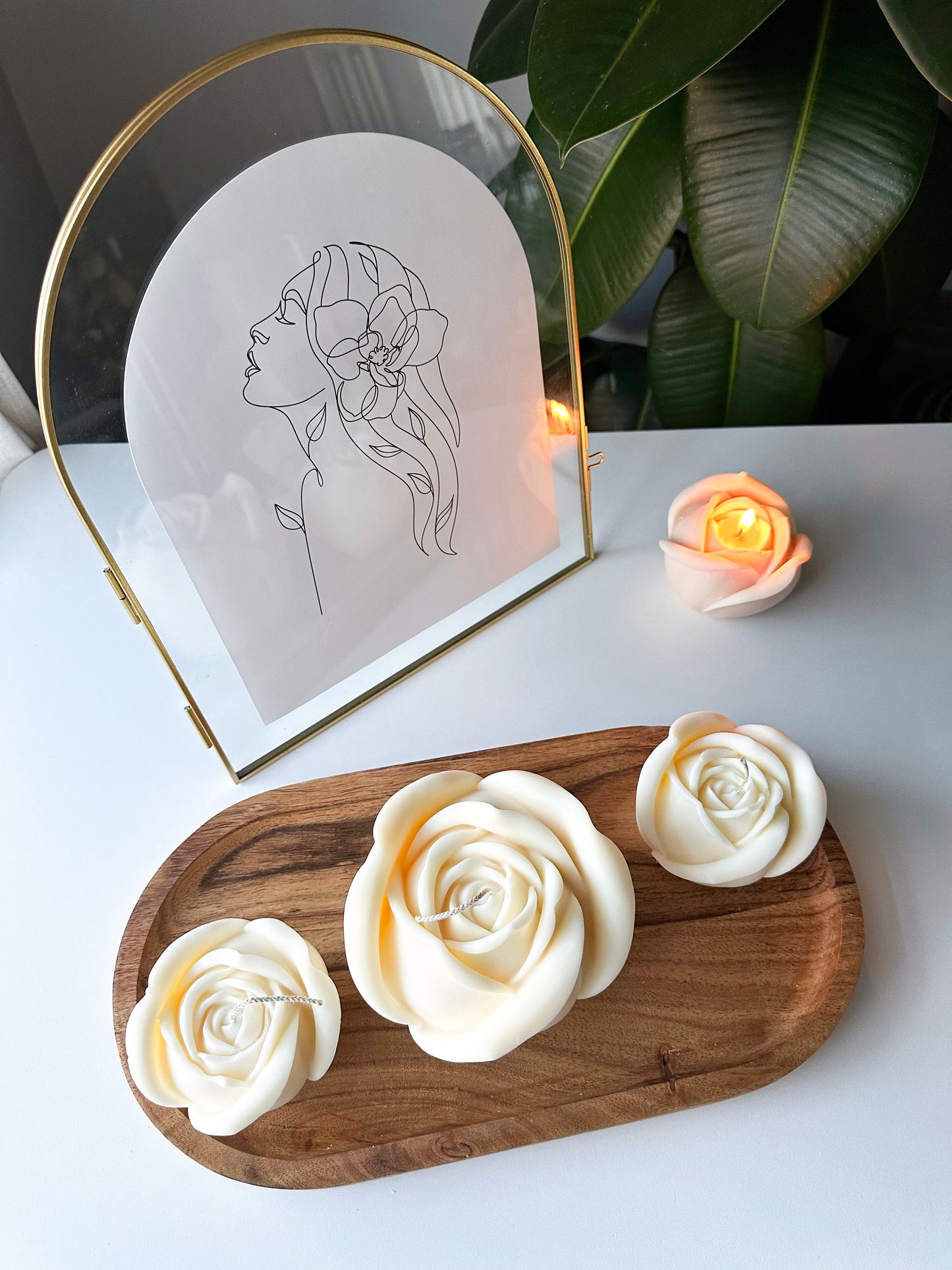 Rose Candle