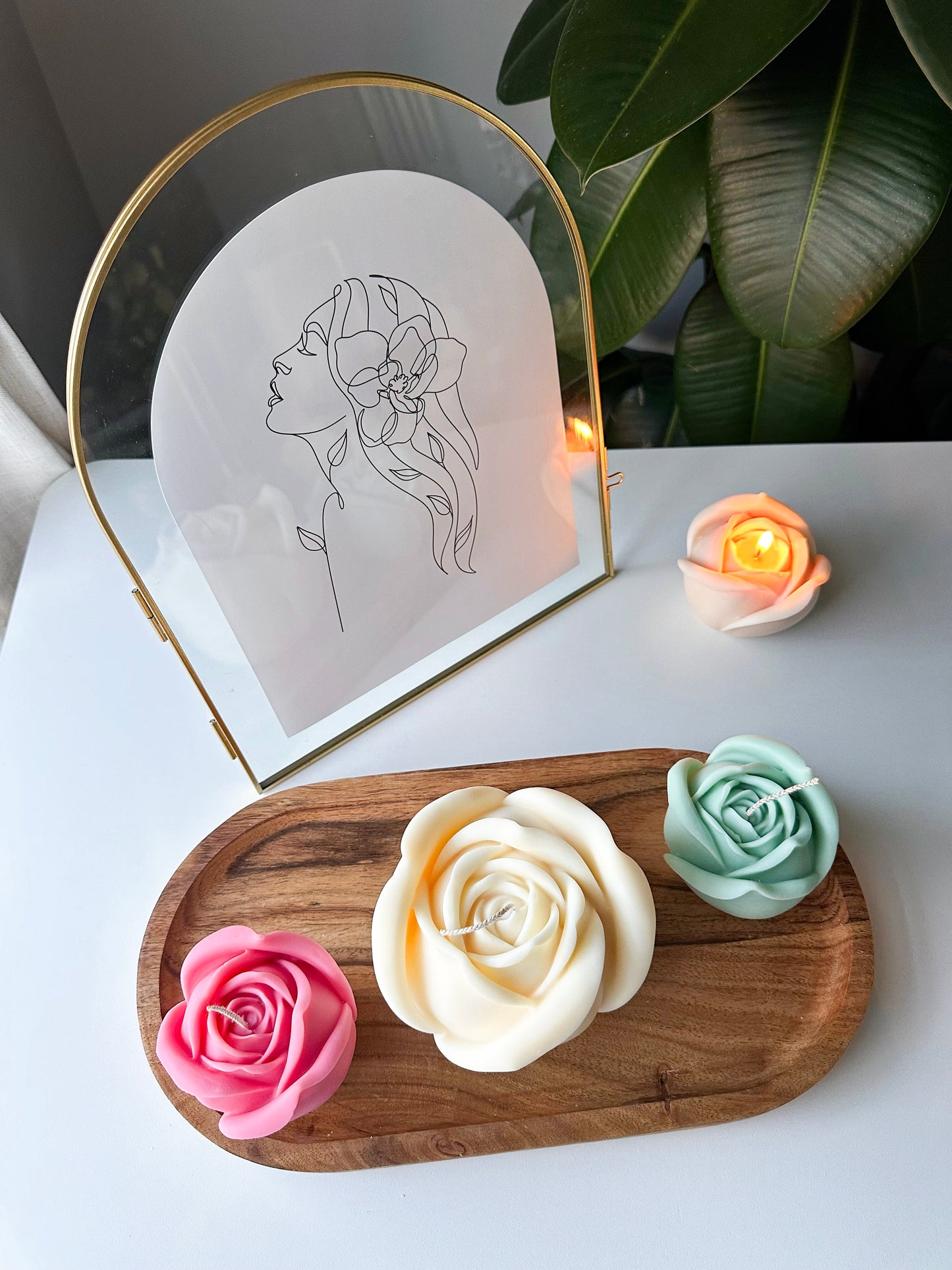 Rose Candle