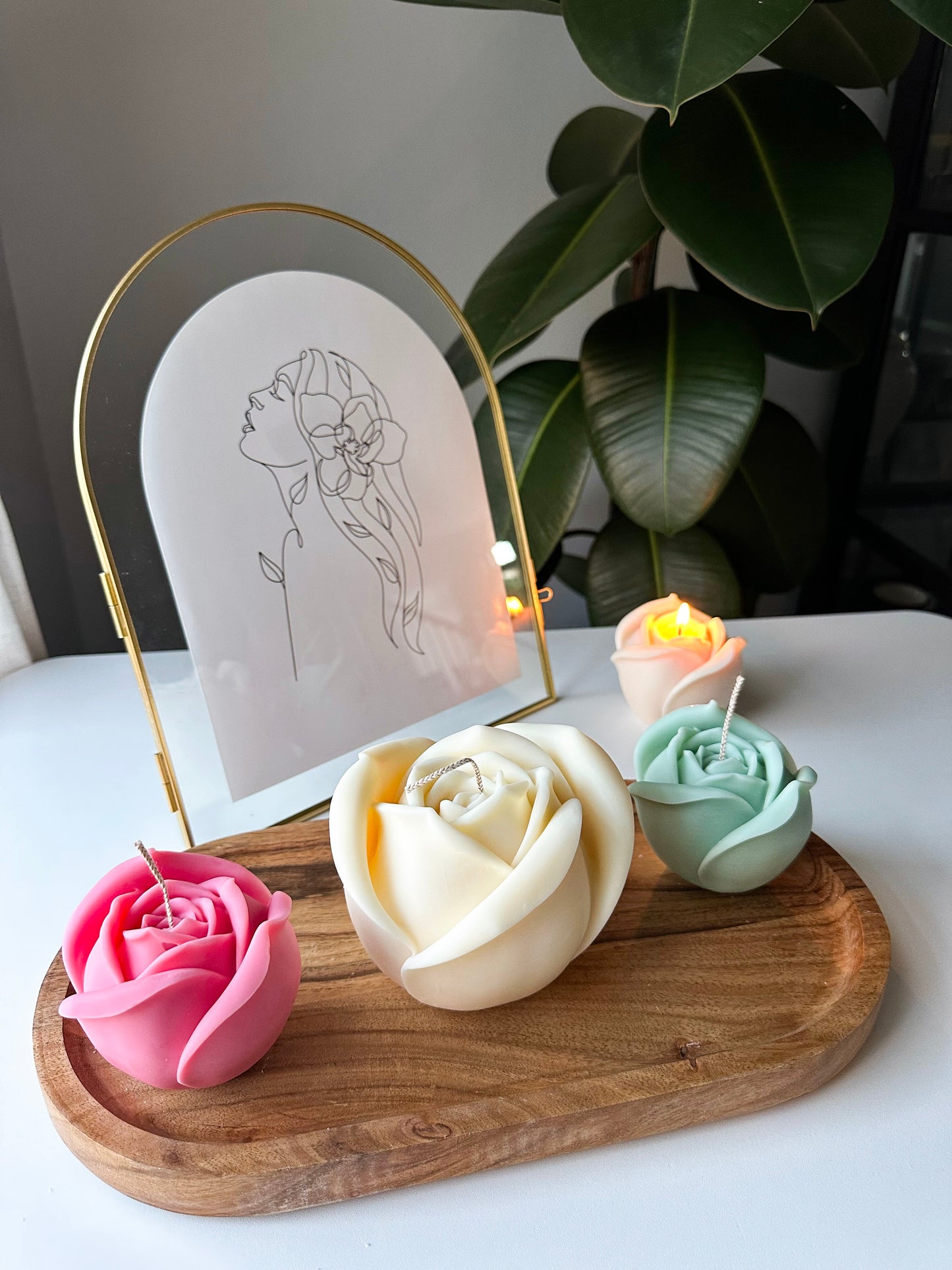 Rose Candle