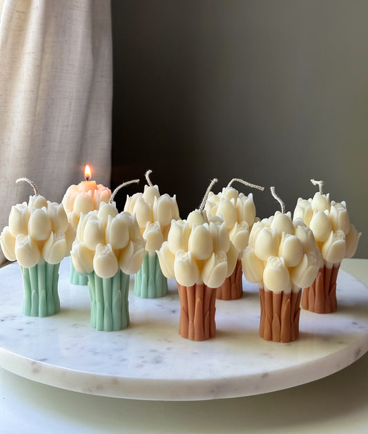 Tulip Bouquet Candle