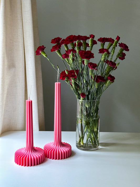 Flared Base Pillar Candle